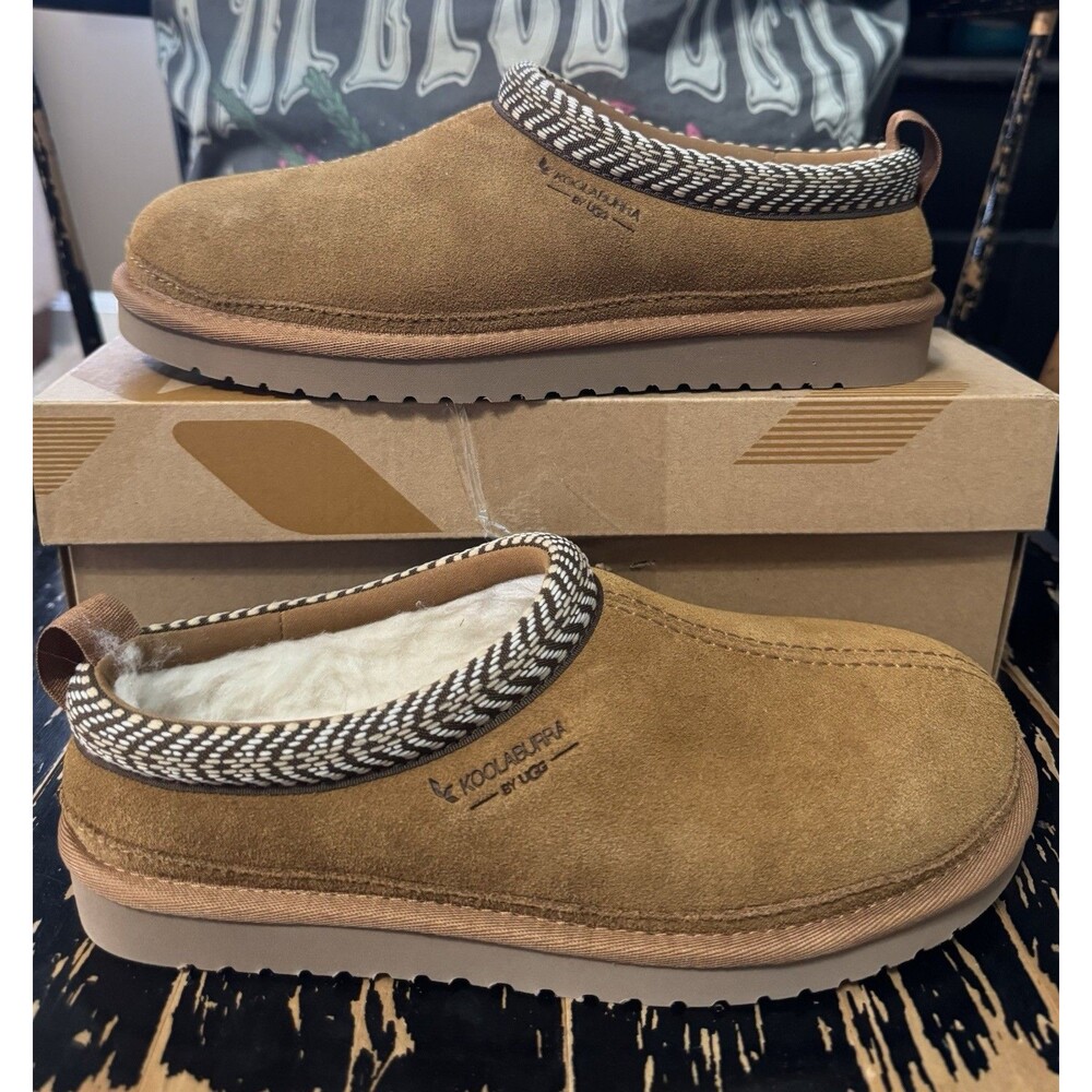 Koolaburra By UGG Burree Slippers Women’s 8 Chestnut Brown Suede NIB
